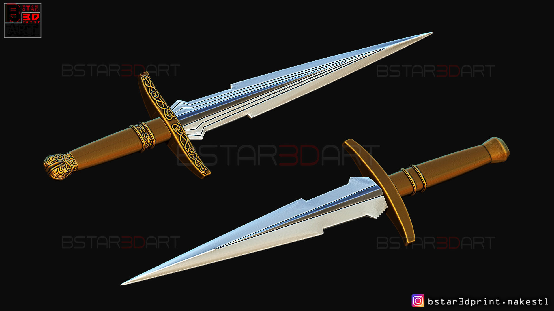 Loki Dagger 2021 - 2 Versions - Weapons of Loki - TV series  3D print model_50