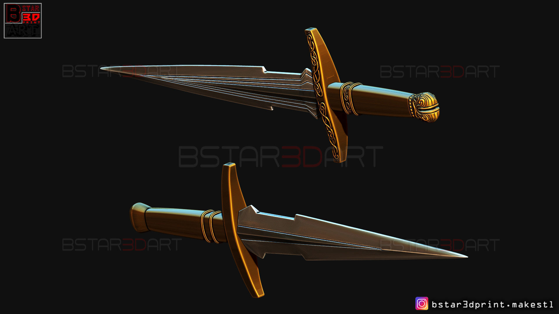 Loki Dagger 2021 - 2 Versions - Weapons of Loki - TV series  3D print model_49