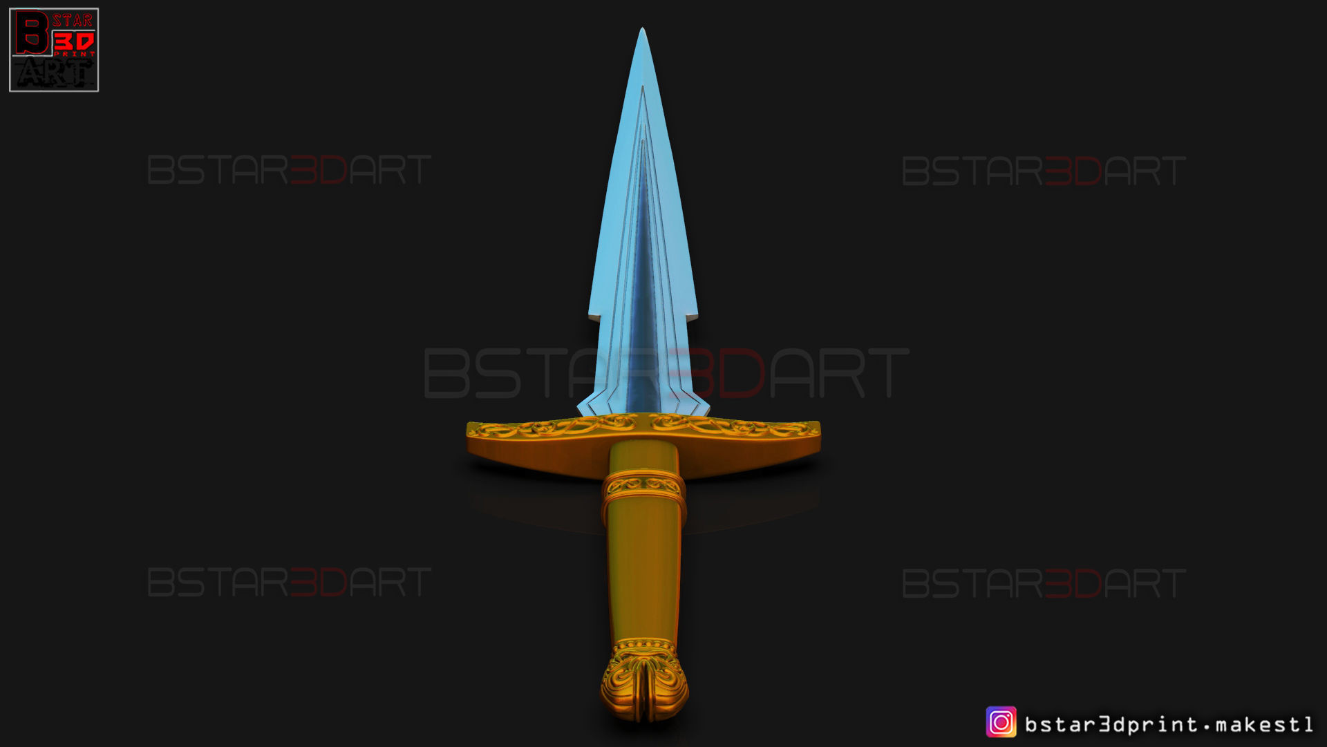 Loki Dagger 2021 - 2 Versions - Weapons of Loki - TV series  3D print model_33