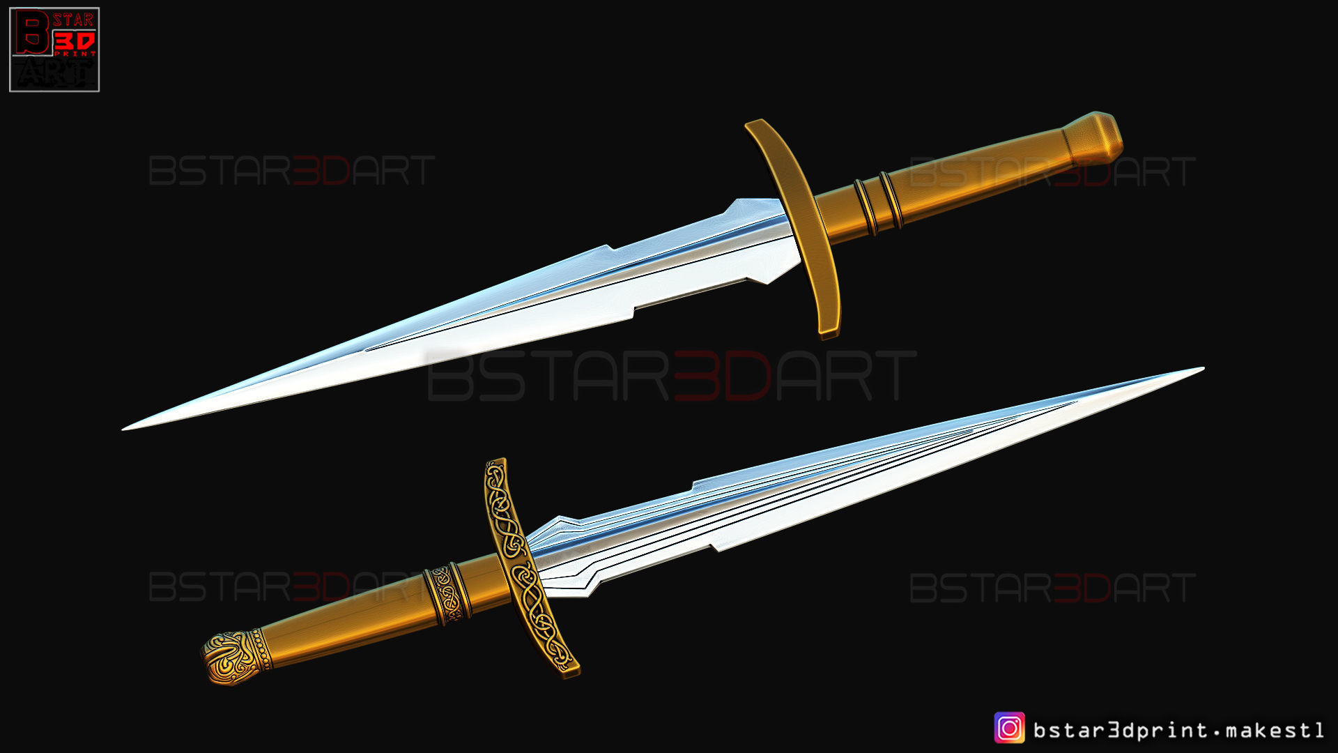 Loki Dagger 2021 - 2 Versions - Weapons of Loki - TV series  3D print model_43
