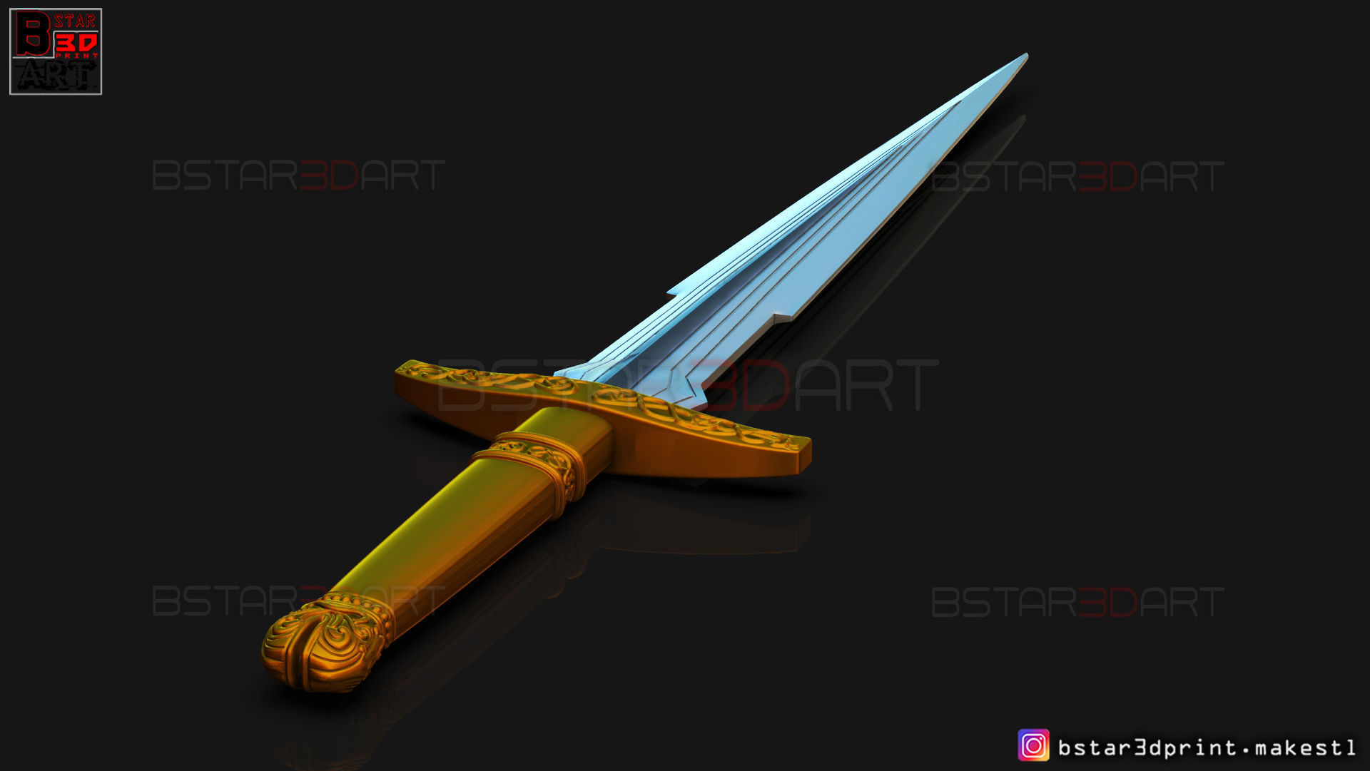 Loki Dagger 2021 - 2 Versions - Weapons of Loki - TV series  3D print model_40