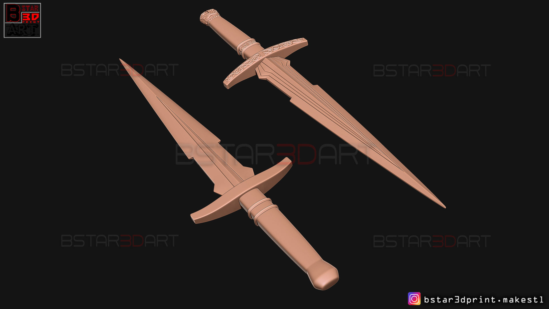 Loki Dagger 2021 - 2 Versions - Weapons of Loki - TV series  3D print model_47