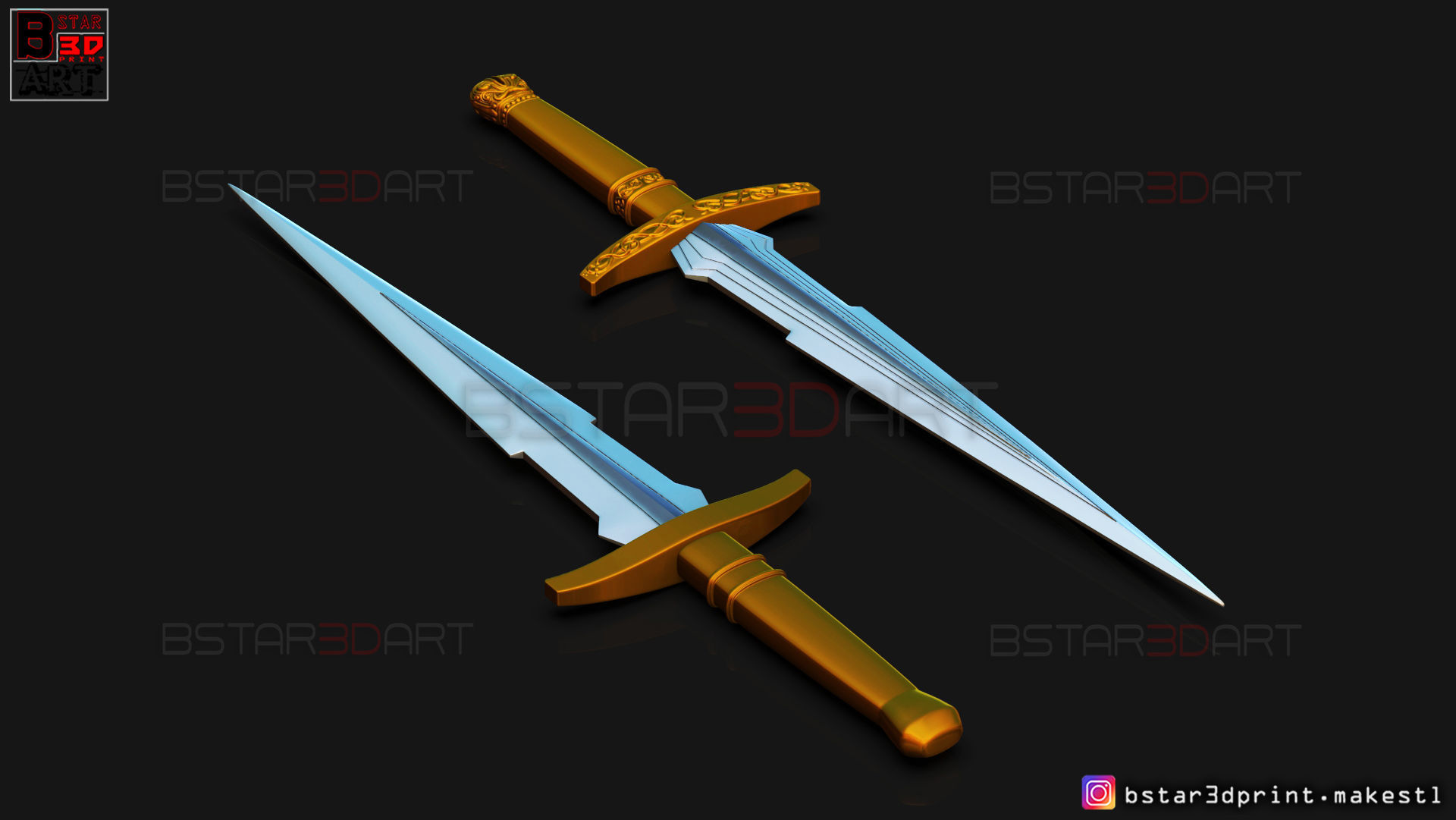 Loki Dagger 2021 - 2 Versions - Weapons of Loki - TV series  3D print model_23