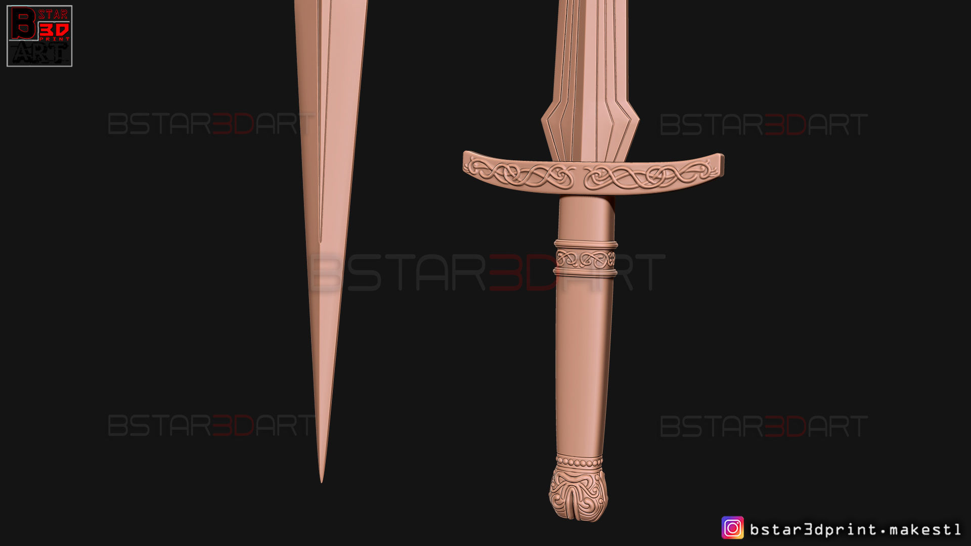 Loki Dagger 2021 - 2 Versions - Weapons of Loki - TV series  3D print model_48