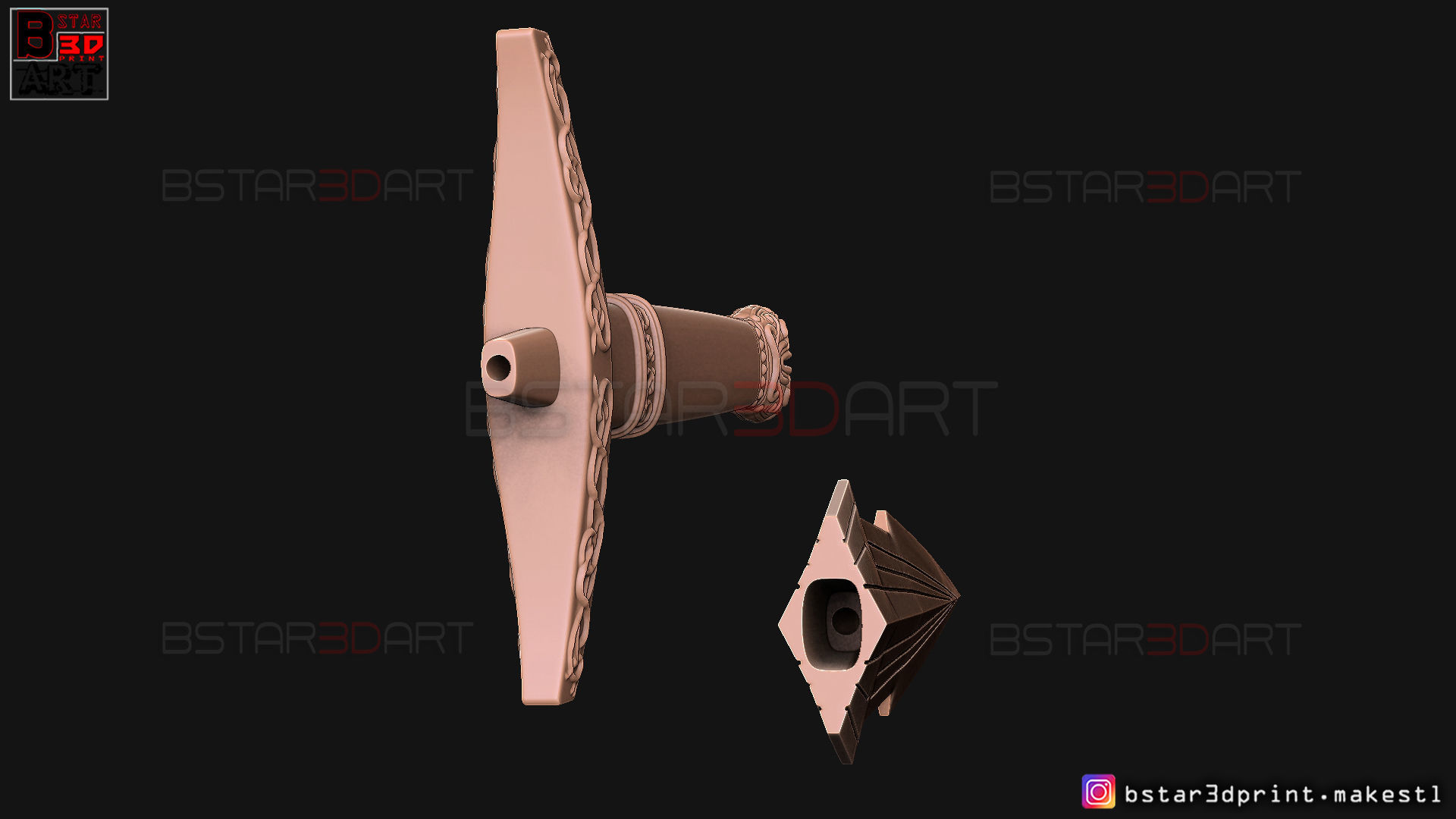 Loki Dagger 2021 - 2 Versions - Weapons of Loki - TV series  3D print model_28