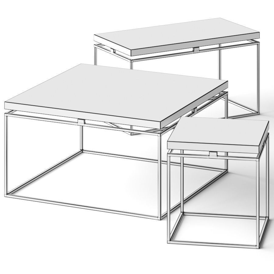 Garbarino Graphic Coffee Tables 3D model_2