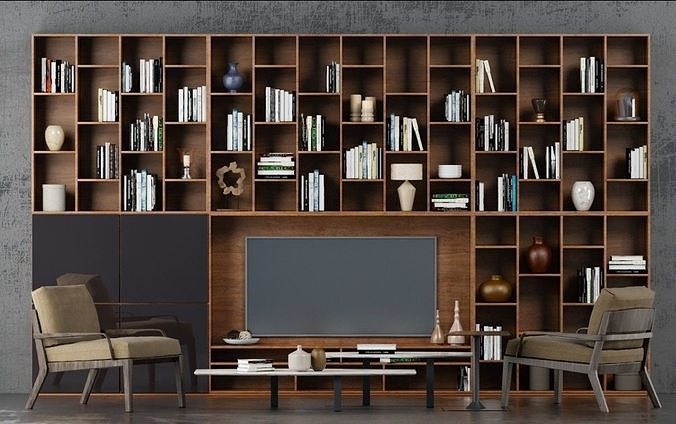 Natuzzi TVstandArmchairTable 3D model