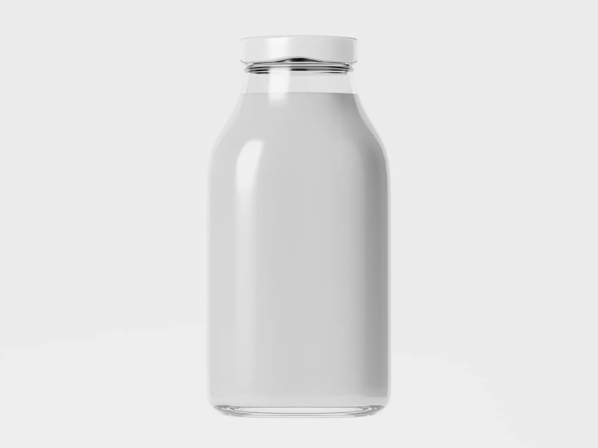 Bottle of milk 3d model 3D model_0