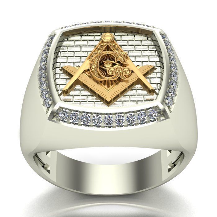 MAN RING  and  CUFFLINKS 3D Model Collection_6