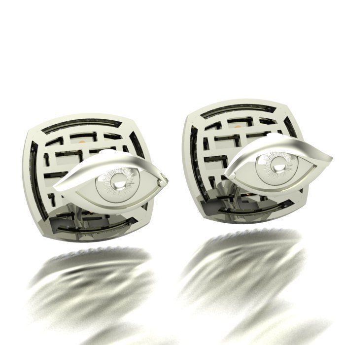 MAN RING  and  CUFFLINKS 3D Model Collection_9
