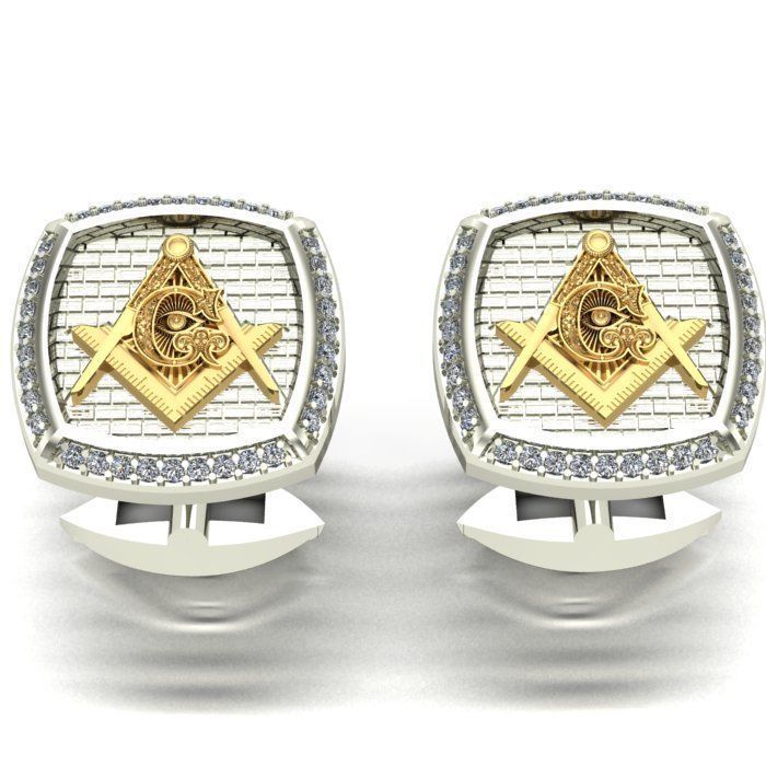 MAN RING  and  CUFFLINKS 3D Model Collection_12