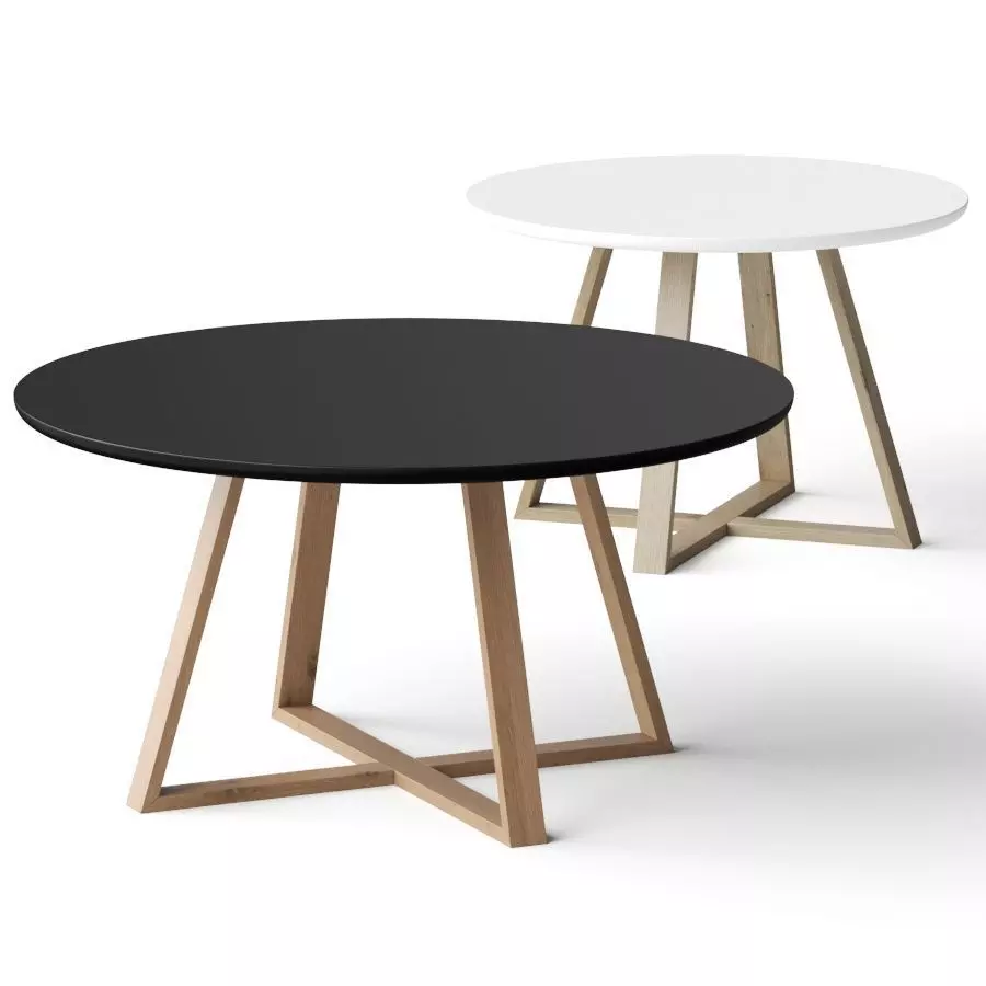 Nordic Studio Minimalist Creative Round Coffee Tables 3D model_0