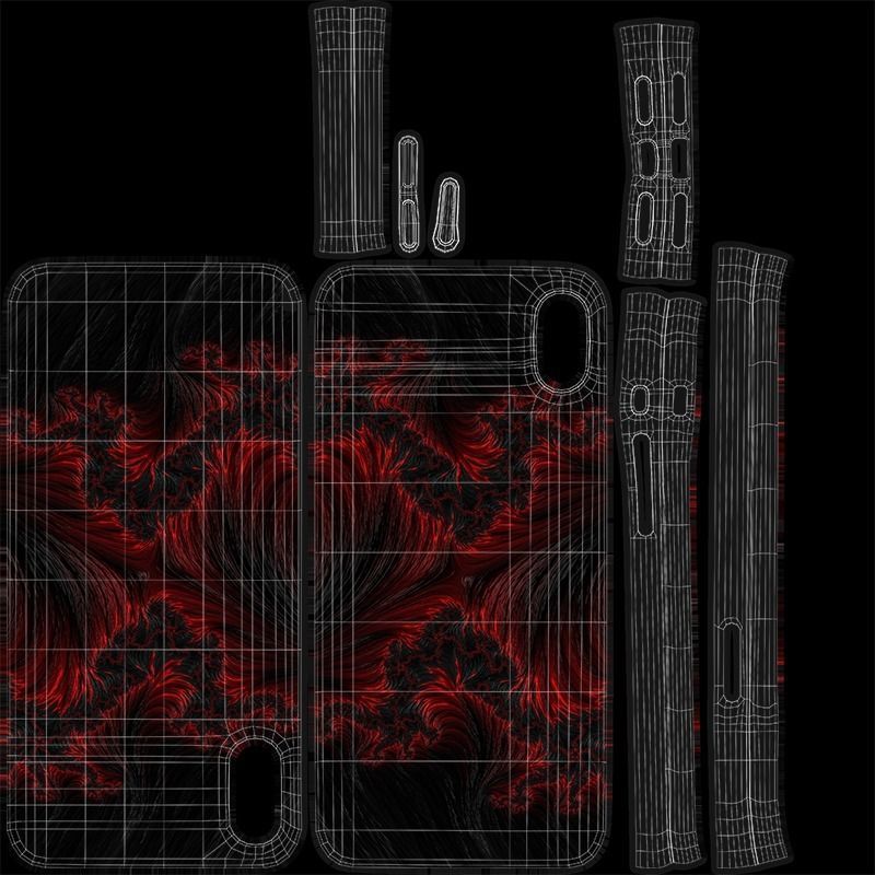 iPhone x Case 11 Low-poly 3D model_21