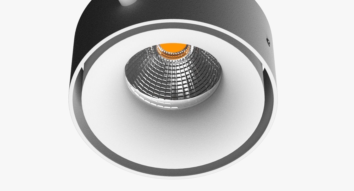 Basket two downlights 3D model_5