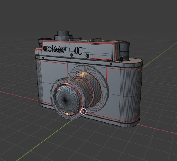 Photorealistic Vintage Camera 3D model_1