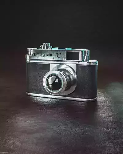 Photorealistic Vintage Camera 