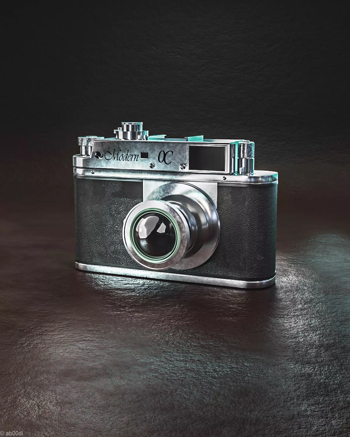 Photorealistic Vintage Camera 3D model_0