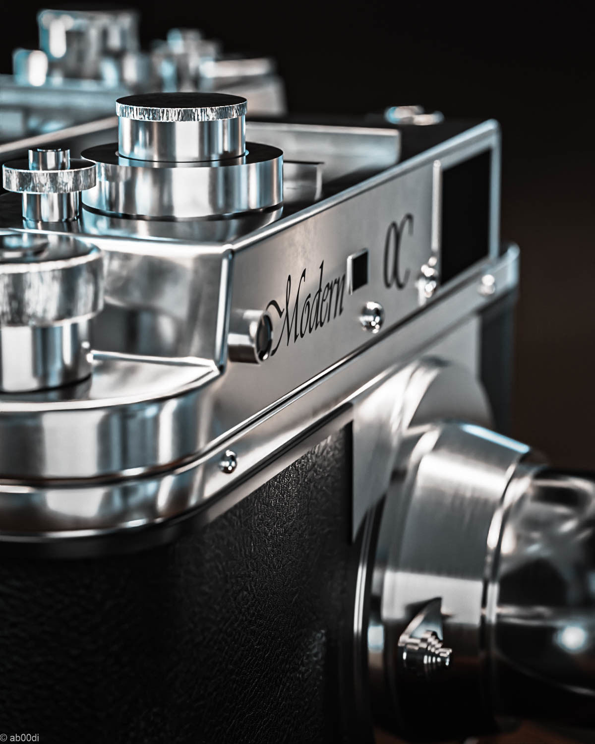 Photorealistic Vintage Camera 3D model_7