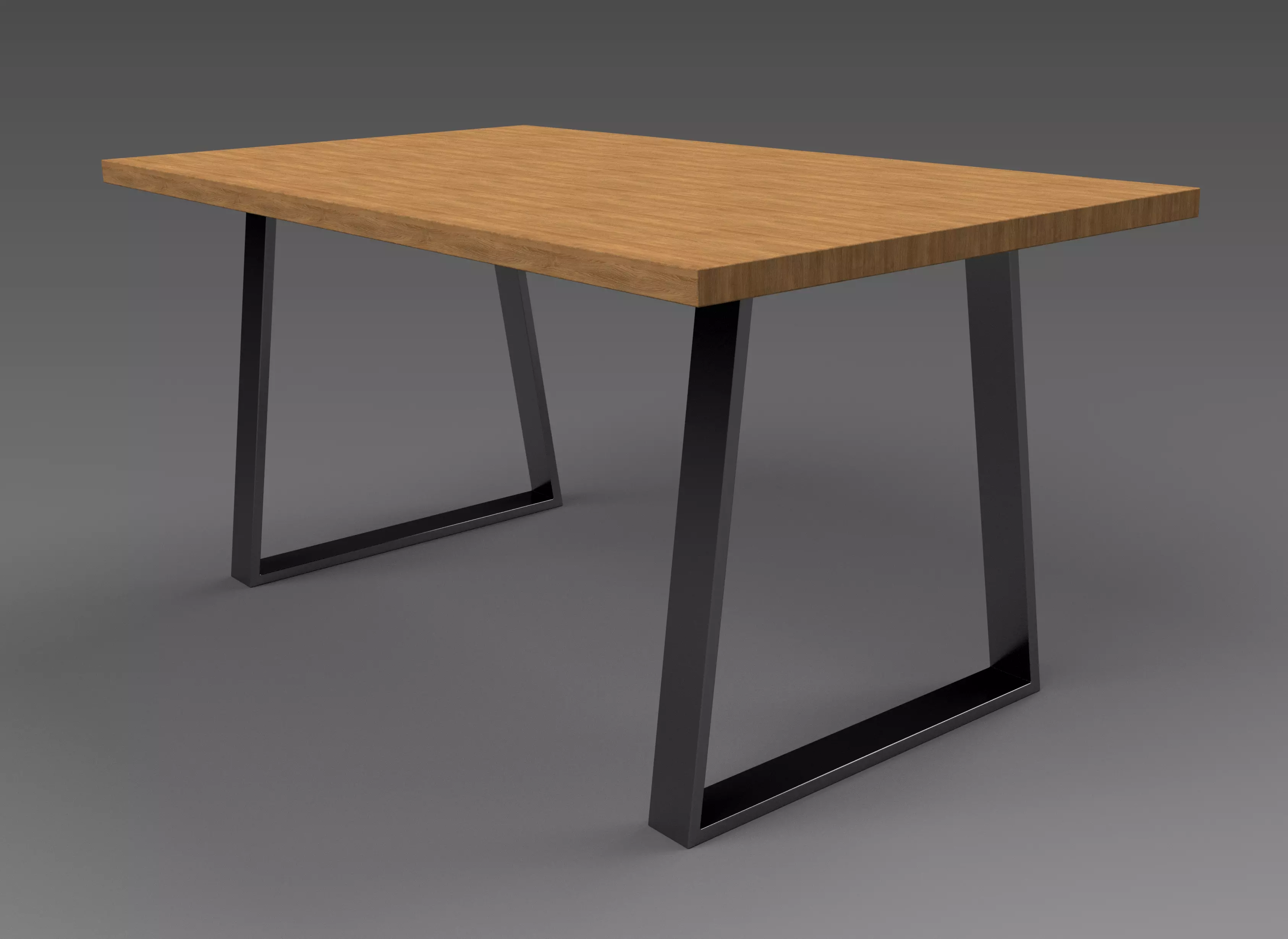 Industrial dining table modern TYPE 11 3D model_0