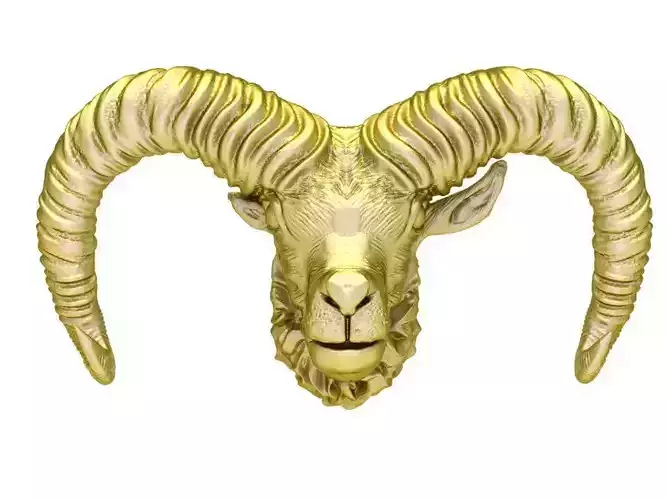 fengshui  head goat for jewelry 3050