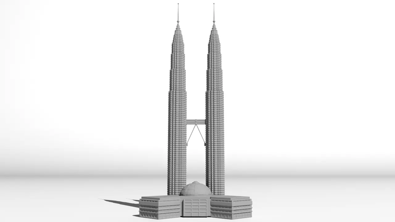 Petronas Tower for 3D print 3D print model