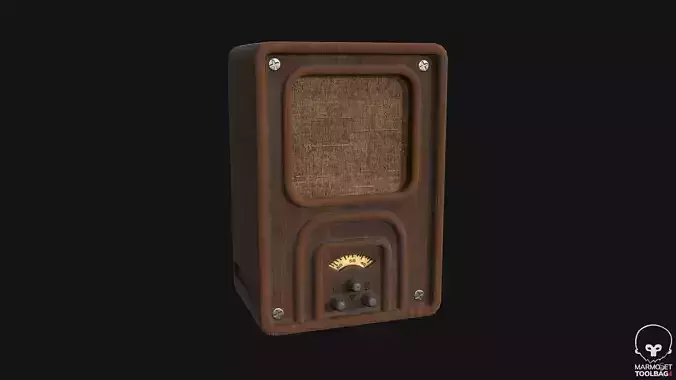 WW2 Radio PBR Game Ready