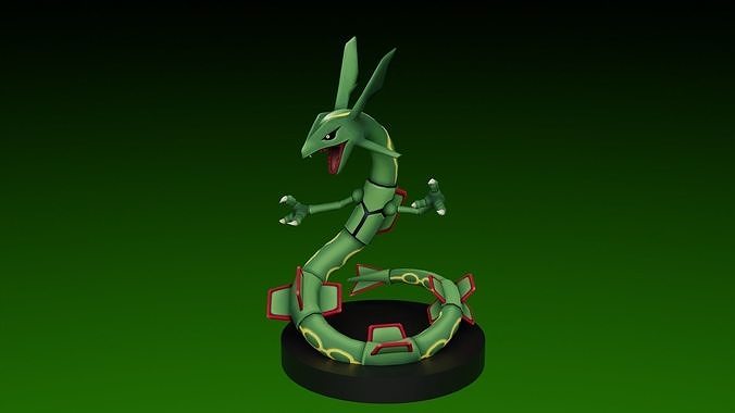 pokemon rayquaza 3D print model
