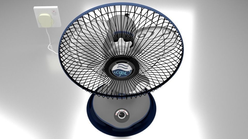 Table Fan 3D model_4
