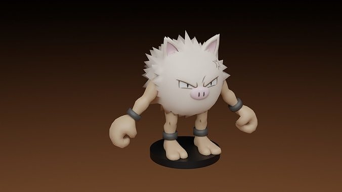 pokemon primeape 3D print model