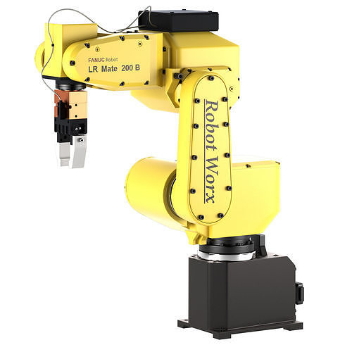 Industrial Robot FANUC LR Mate 200iB 3D model 3D model