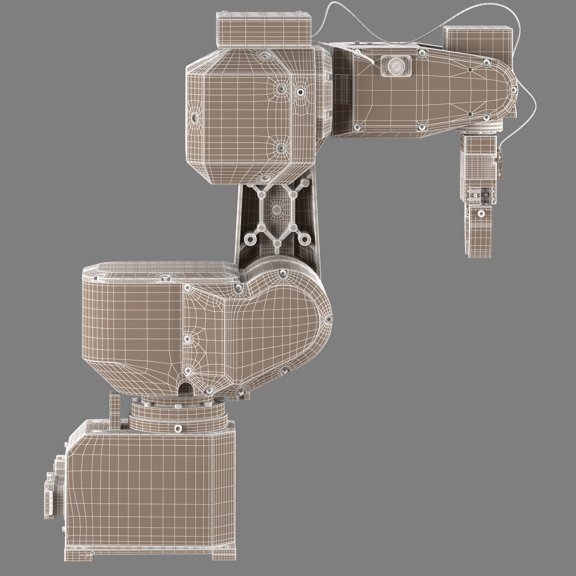 Industrial Robot FANUC LR Mate 200iB 3D model 3D model_9