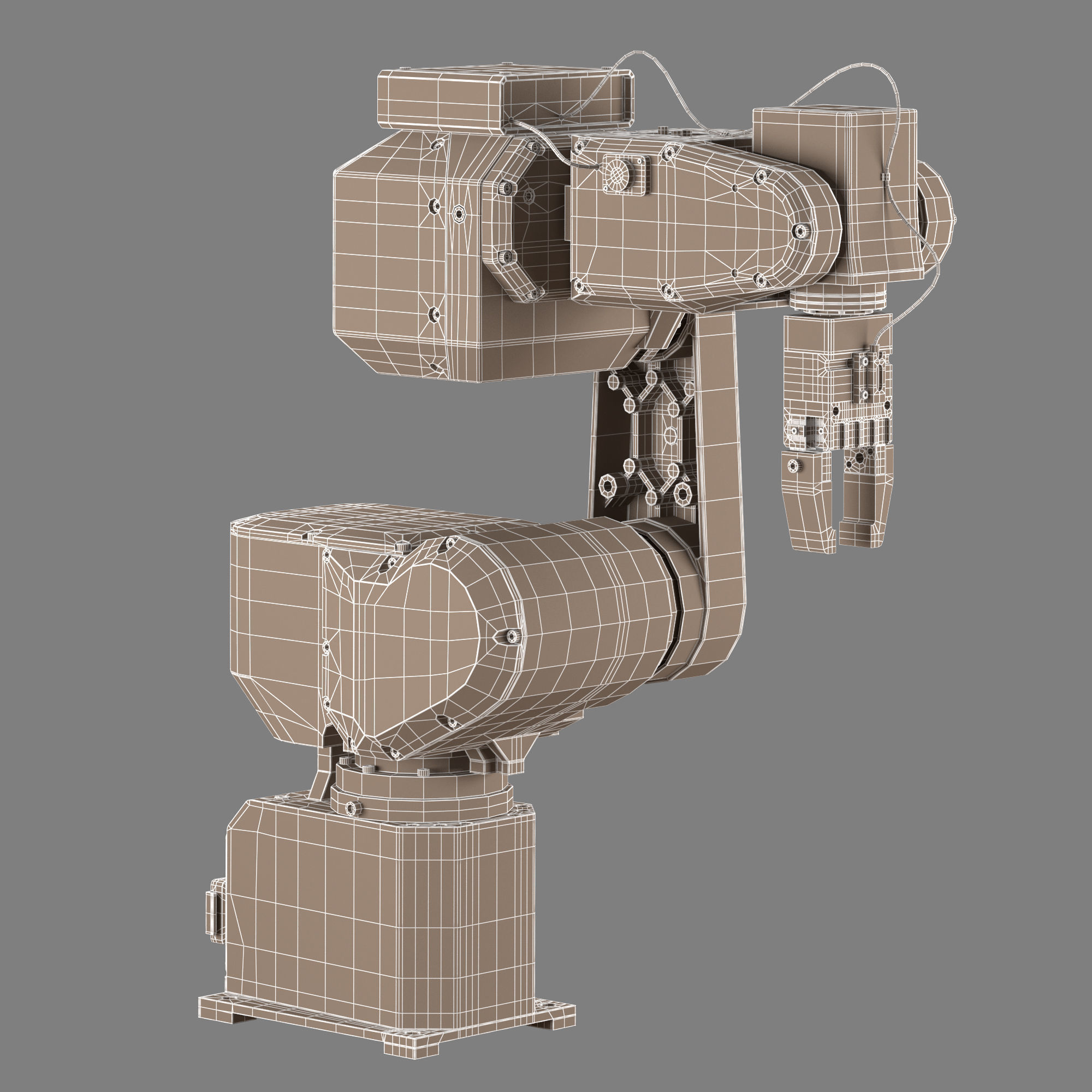 Industrial Robot FANUC LR Mate 200iB 3D model 3D model_6