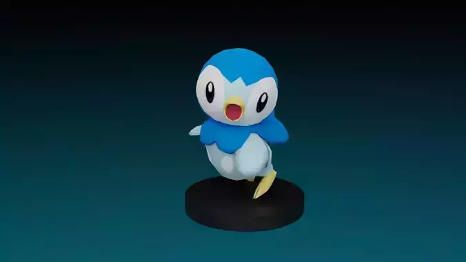 pokemon piplup 3D print model