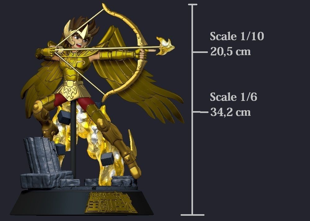 Seiya Sagitarius 3D print model_4