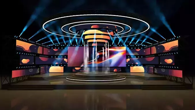 Event stage 08 design 3D model