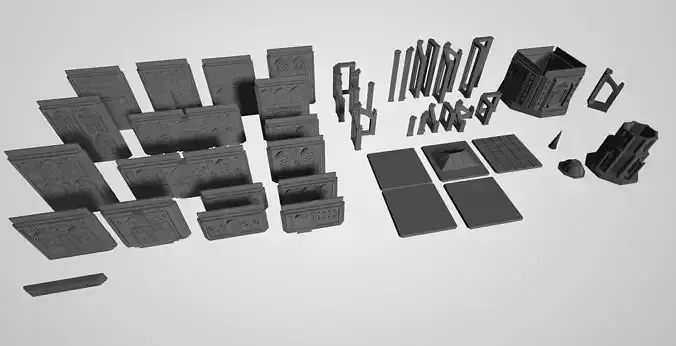 MODULAR GOTHIC BUILDING TERRAIN MAKER 8 - 10MM SCALE 3D print model