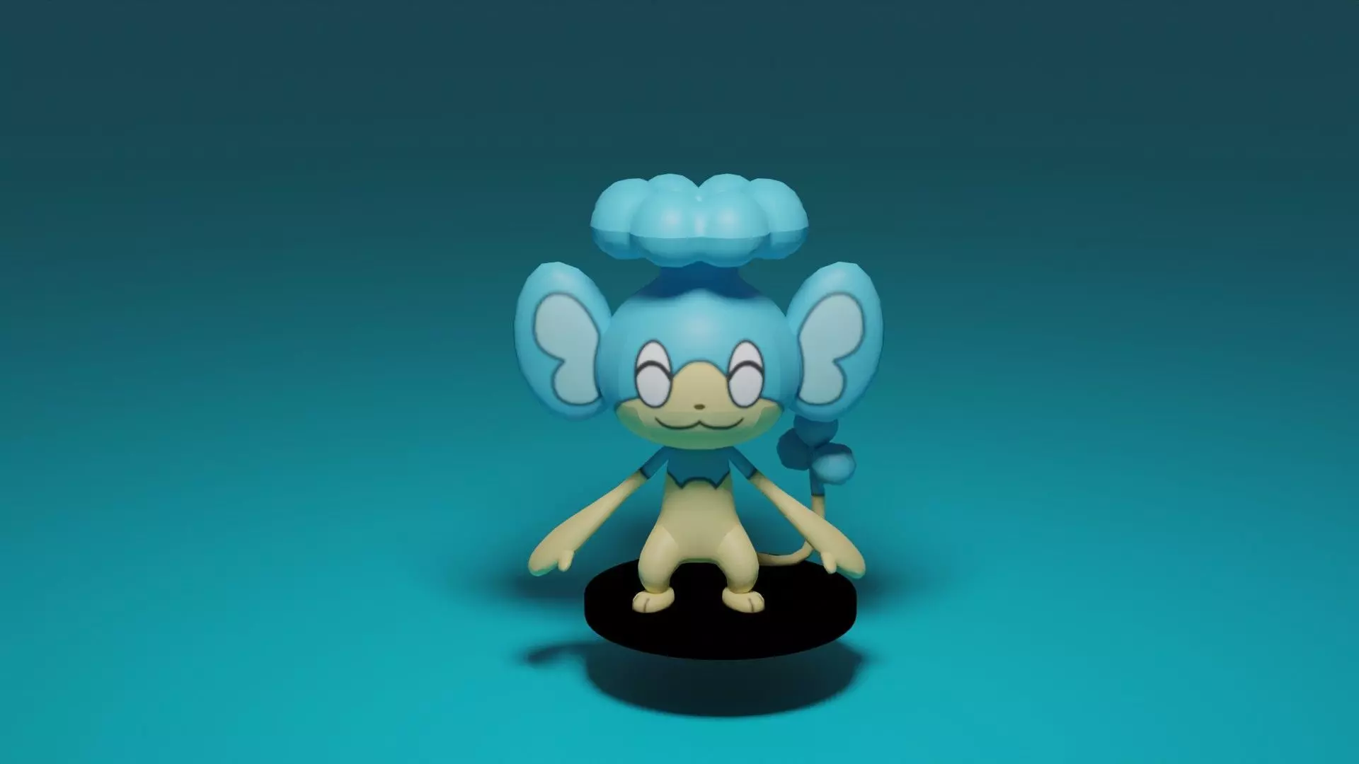pokemon panpour 3D print model_0