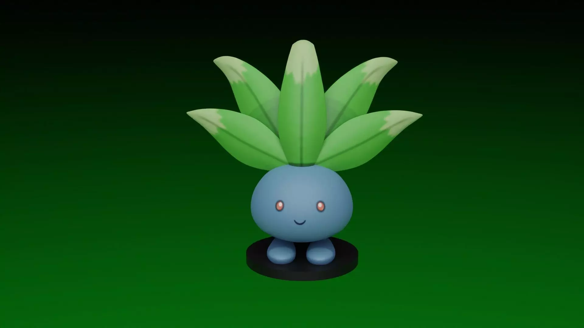 pokemon oddish 3D print model_0