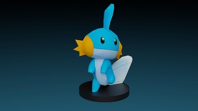 pokemon mudkip 3D print model