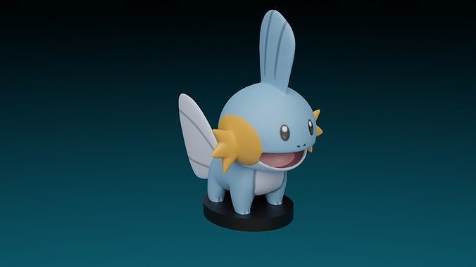 pokemon mudkip 3D print model