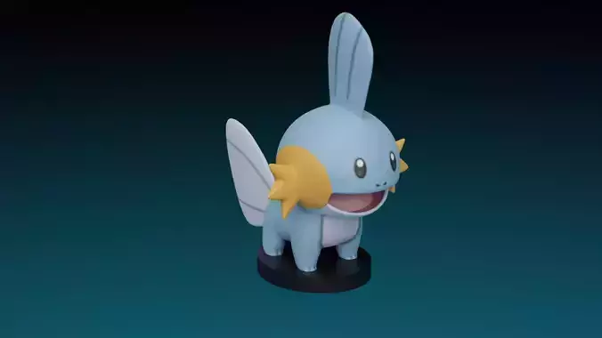 pokemon mudkip 3D print model