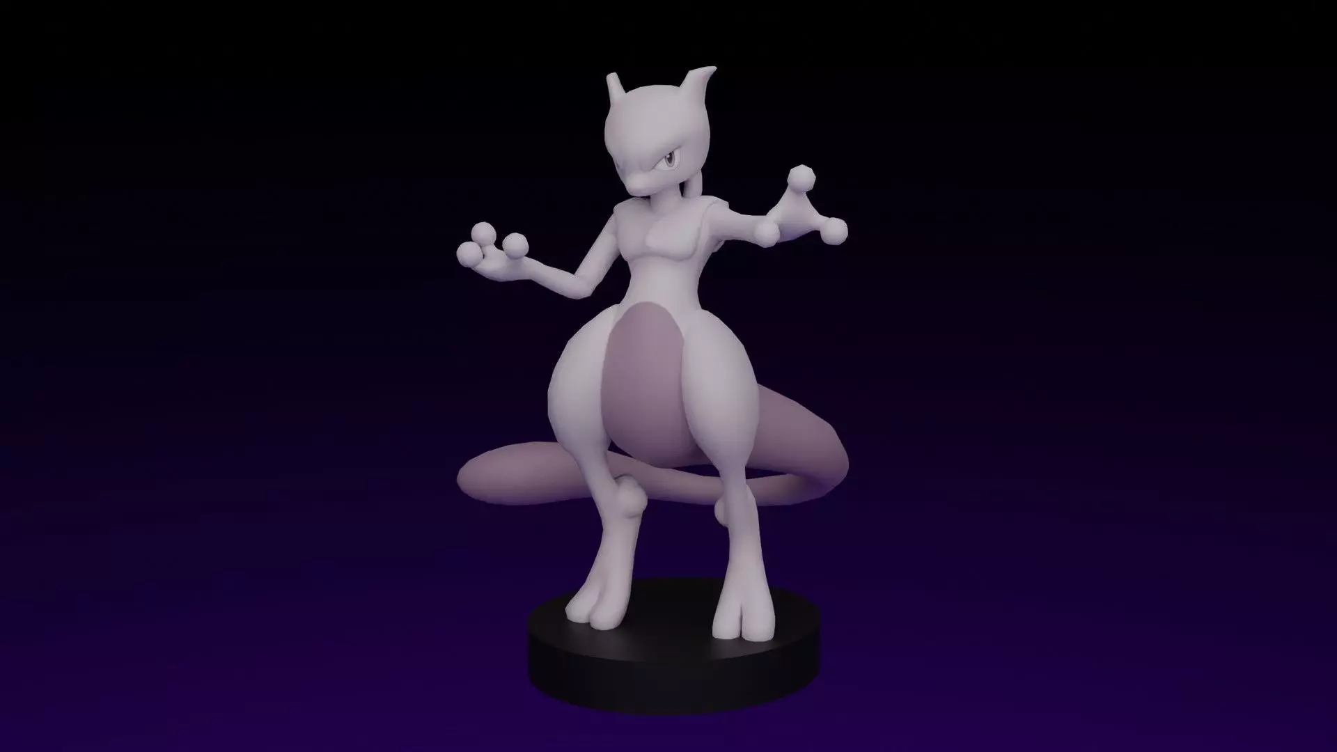 pokemon mewtwo 3D print model