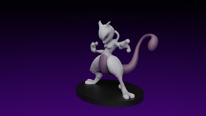 pokemon mewtwo 3D print model