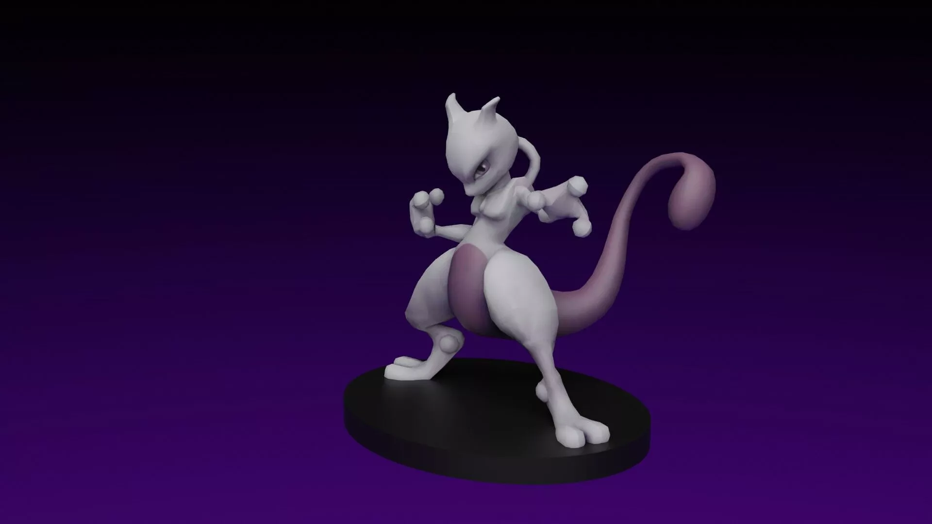 pokemon mewtwo 3D print model
