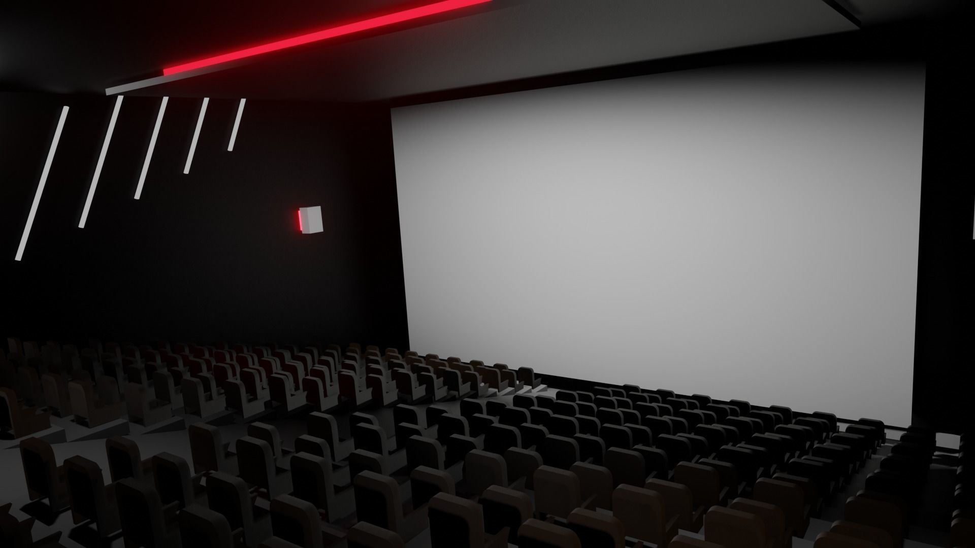 Cinema Theatre 3d Model  3D model_6