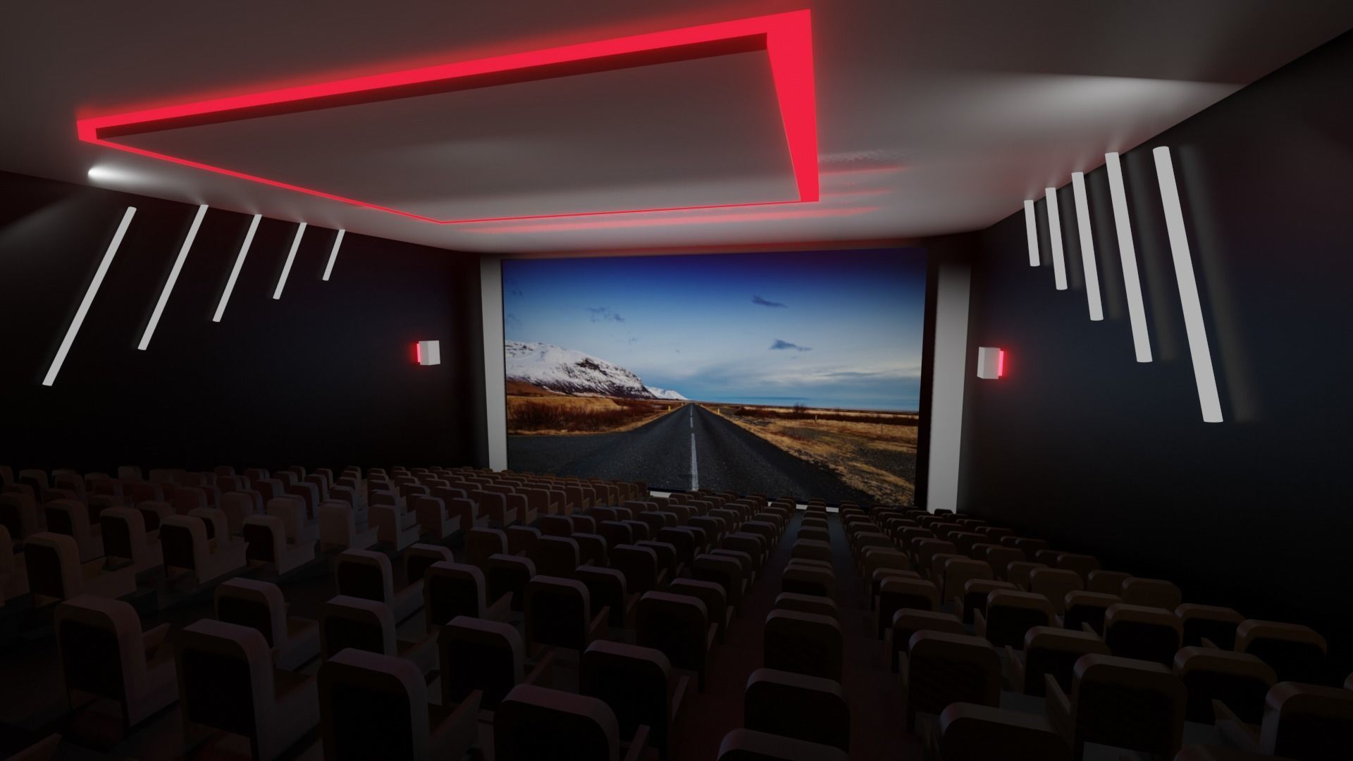 Cinema Theatre 3d Model  3D model_2