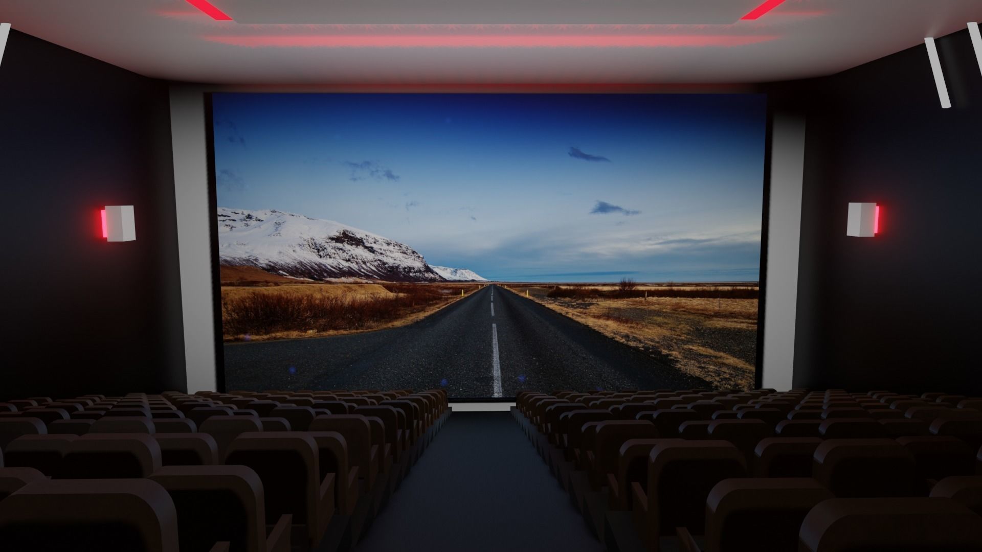 Cinema Theatre 3d Model  3D model_4