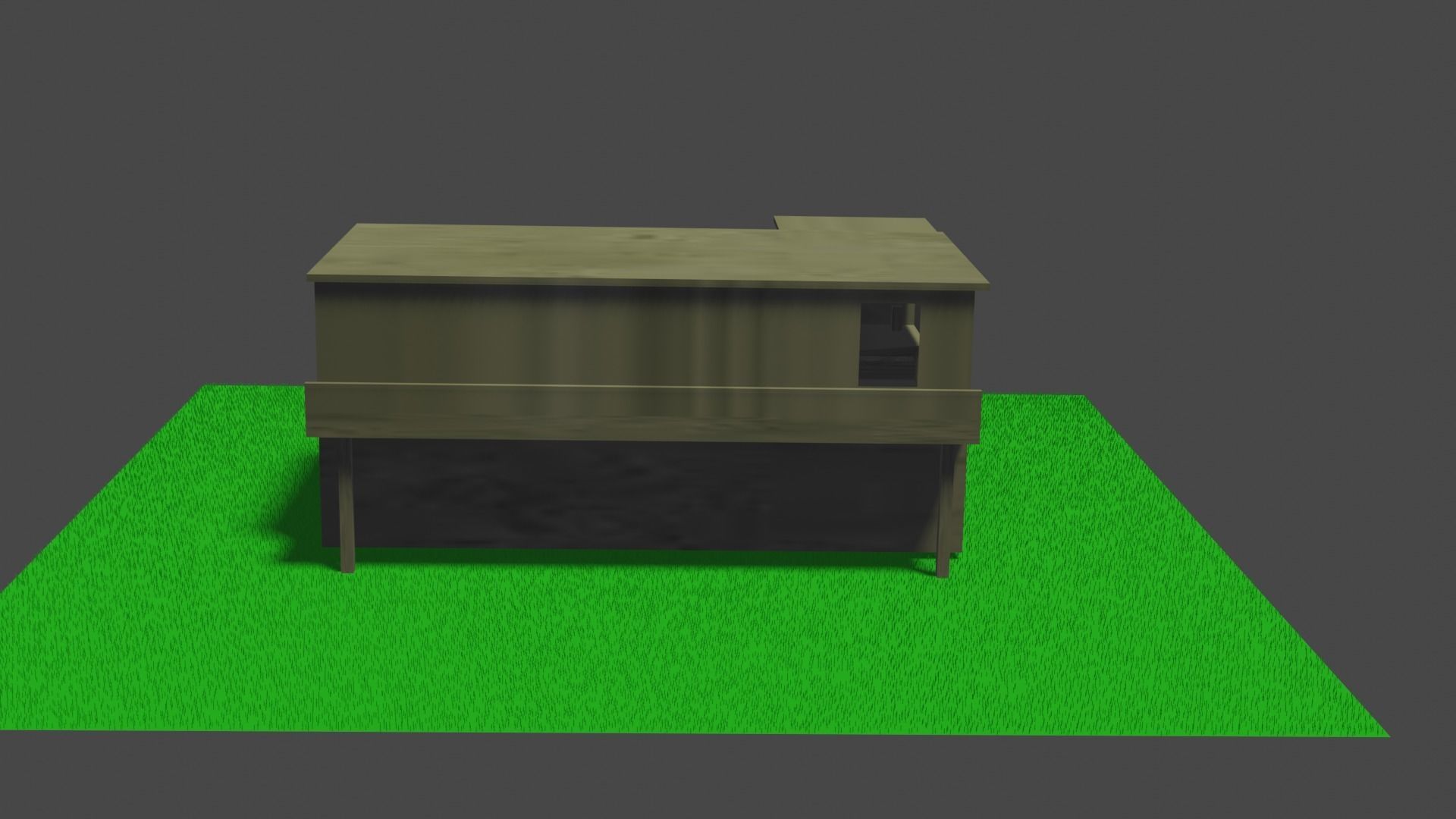 Free Fire Cement House Low-poly 3D model_6