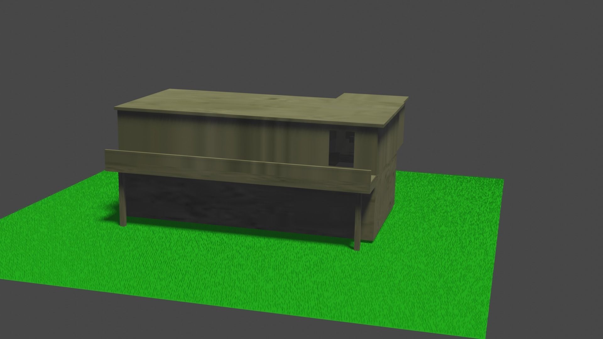 Free Fire Cement House Low-poly 3D model_8