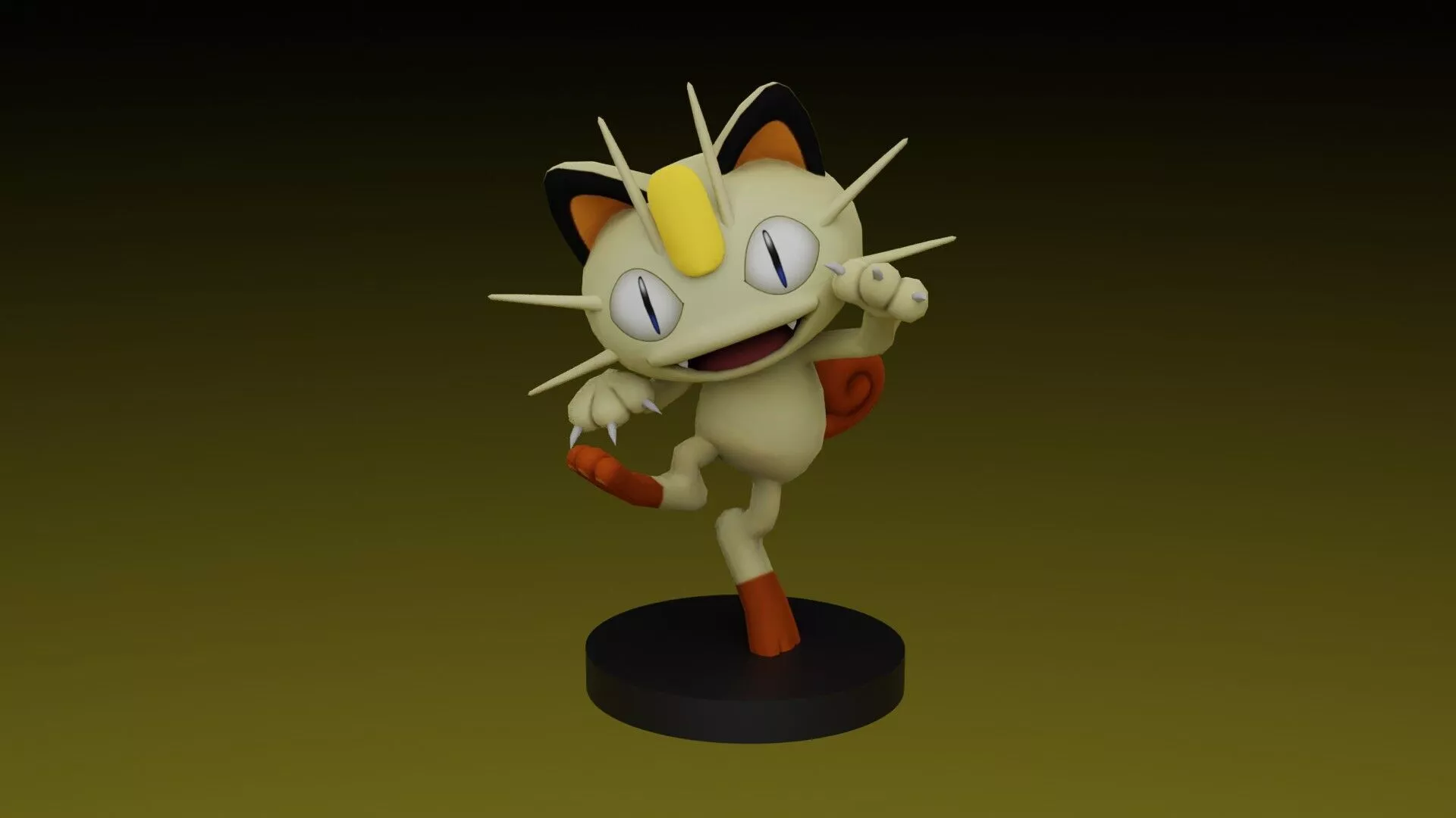 pokemon meowth 3D print model